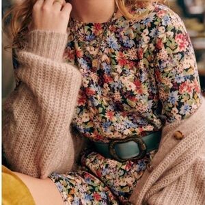 NEW Sezane Louisa Dress Fall Is Blooming sz 6